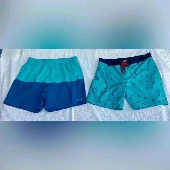 Duluth trading company swim trunk board shorts two pairs like new Summer Fun - Picture 2 of 9
